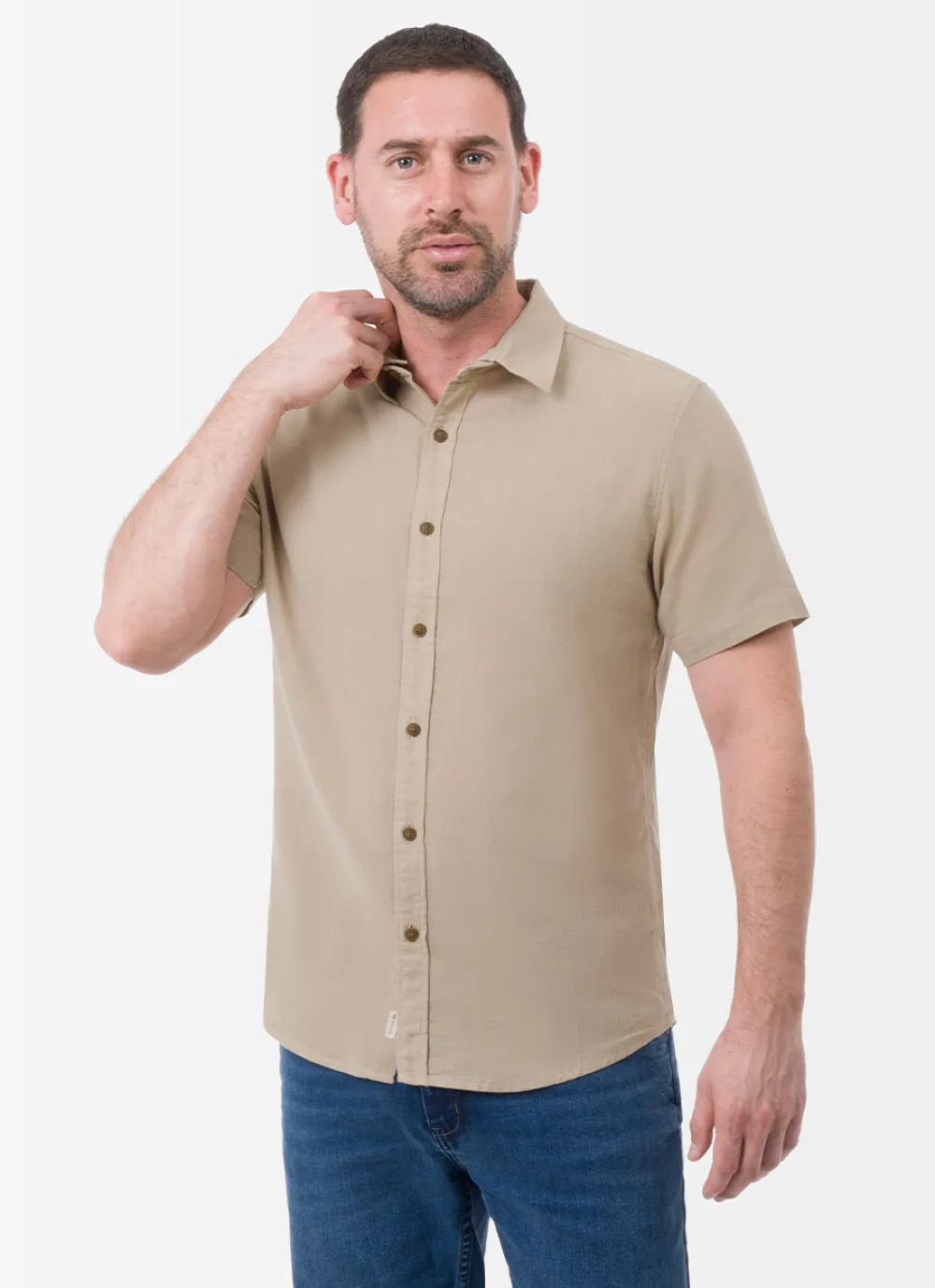 Camisa Beige Casual