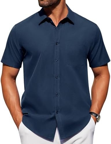 Camisa Casual Azul